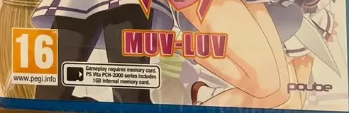 Muv-Luv, the PEGI square on its front