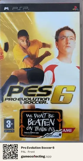 Pro Evolution Soccer 6 PlayStation Portable, PAL box front