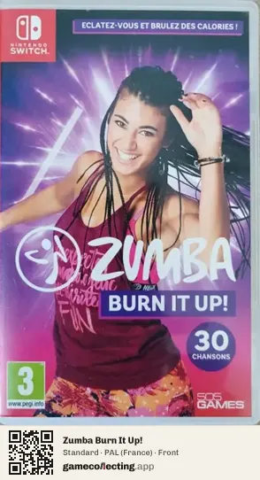 Zumba Burn It Up! Nintendo Switch, France box front