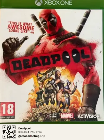 Deadpool Xbox One, PAL box front