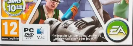 The Sims 3: Ambitions, the USK square on its front