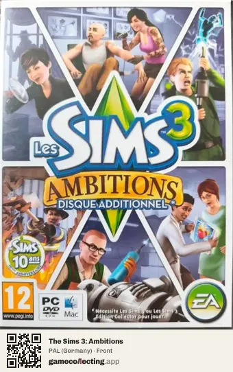 The Sims 3: Ambitions Computer, Germany box front