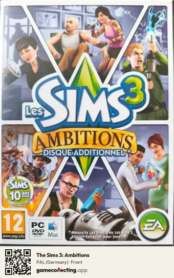The Sims 3: Ambitions Computer, Germany box front