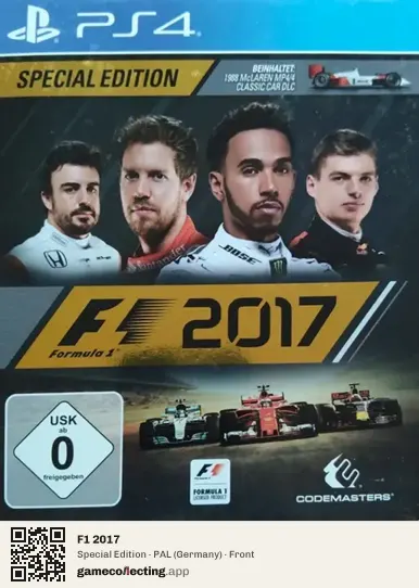 F1 2017 PlayStation 4, Germany box front