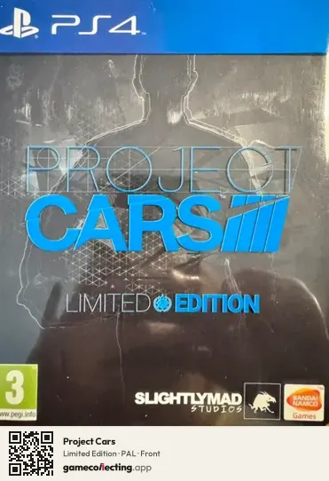 Project Cars PlayStation 4, PAL box front