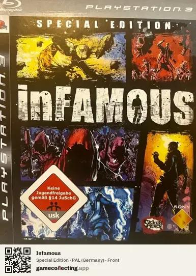 Infamous PlayStation 3, Germany box front