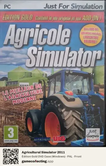 Agricultural Simulator 2011 Computer, PAL box front