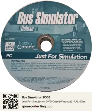 Bus Simulator 2008 Computer, PAL disc