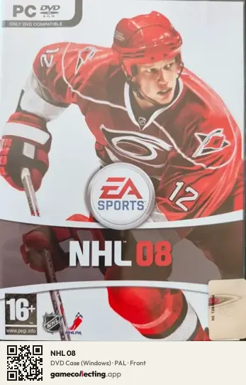 NHL 08 Computer, PAL box front