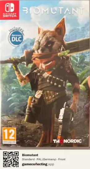 Biomutant Nintendo Switch, Germany box front