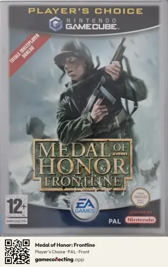 Medal of Honor: Frontline Nintendo GameCube, PAL box front