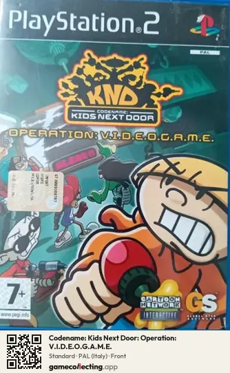 Codename: Kids Next Door: Operation: V.I.D.E.O.G.A.M.E. PlayStation 2, Italy box front