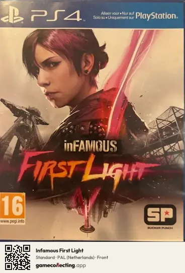 Infamous First Light PlayStation 4, Netherlands box front