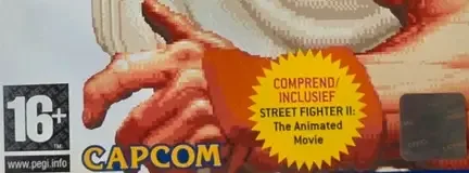 Hyper Street Fighter II: The Anniversary Edition, the PEGI square on its front