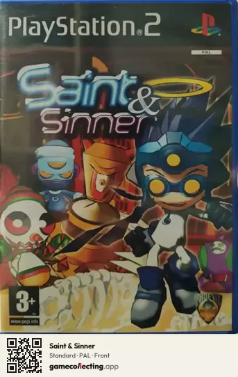Saint & Sinner PlayStation 2, PAL box front