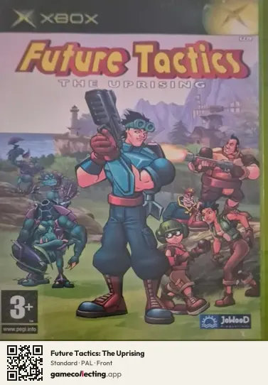 Future Tactics: The Uprising Xbox, PAL box front