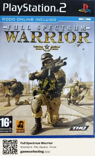Full Spectrum Warrior PlayStation 2, Spain box front