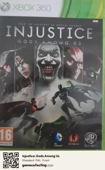 Injustice: Gods Among Us Xbox 360, PAL box front