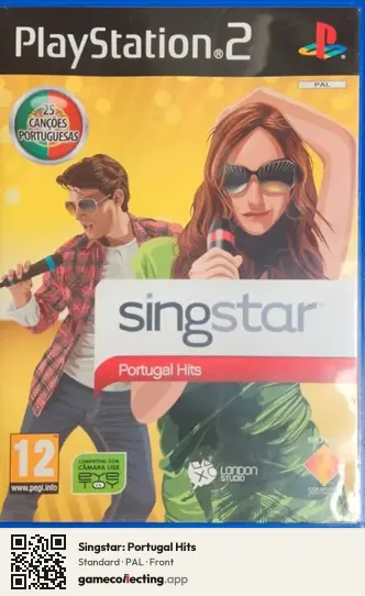 Singstar: Portugal Hits PlayStation 2, PAL box front