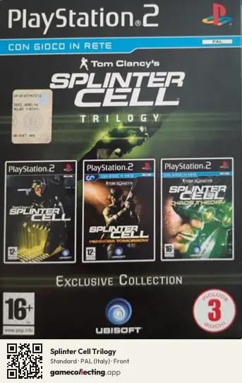 Splinter Cell Trilogy PlayStation 2, Italy box front