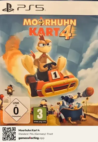 Moorhuhn Kart 4 PlayStation 5, Germany box front