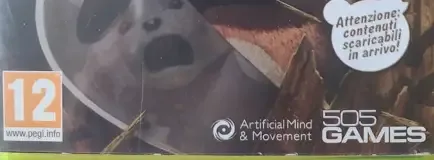 Naughty Bear, the PEGI square on its front