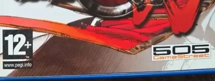 Guilty Gear Isuka, the PEGI square on its front