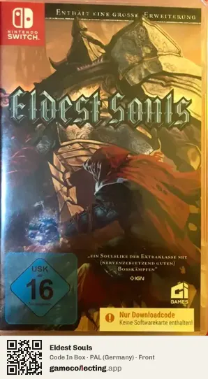 Eldest Souls Nintendo Switch, Germany box front