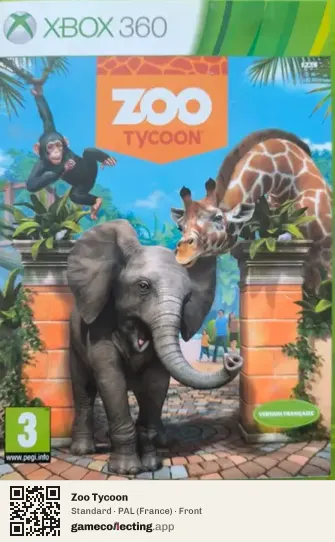 Zoo Tycoon Xbox 360, France box front
