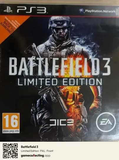 Battlefield 3 PlayStation 3, PAL box front