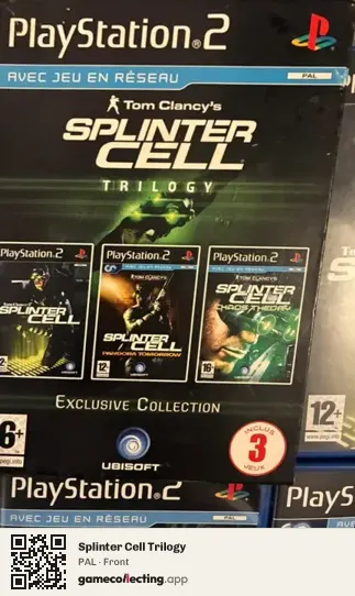 Splinter Cell Trilogy PlayStation 2, PAL box front