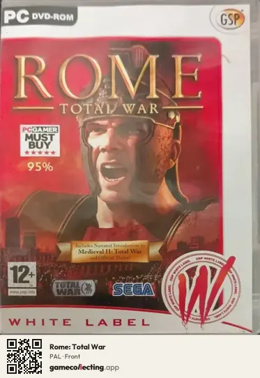 Rome: Total War Computer, PAL box front