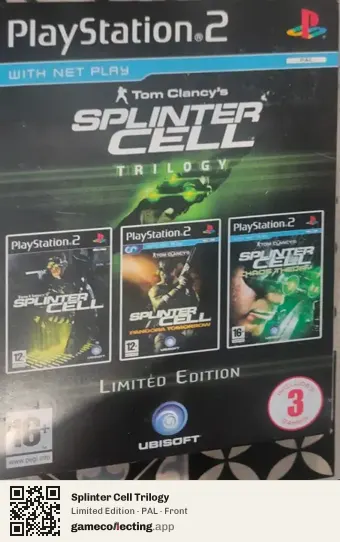 Splinter Cell Trilogy PlayStation 2, PAL box front