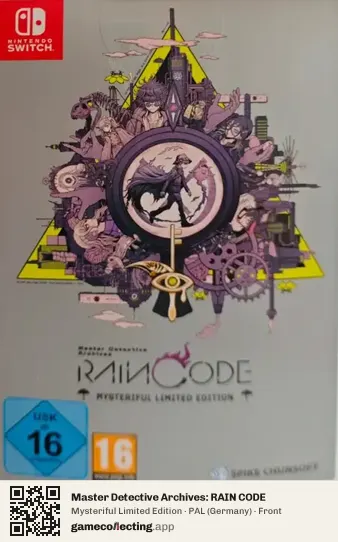 Master Detective Archives: RAIN CODE Nintendo Switch, Germany box front