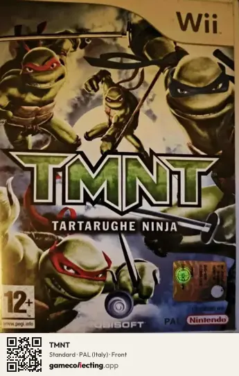 TMNT Nintendo Wii, Italy box front