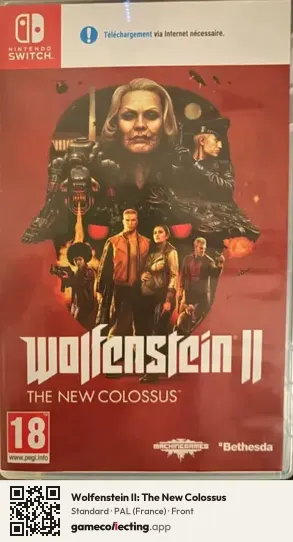 Wolfenstein II: The New Colossus Nintendo Switch, France box front