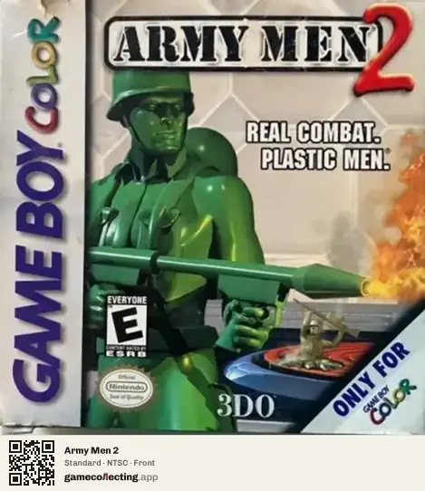Army Men 2 Game Boy Color, NTSC box front