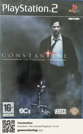 Constantine PlayStation 2, United Kingdom box front