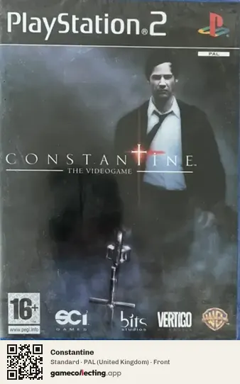 Constantine PlayStation 2, United Kingdom box front
