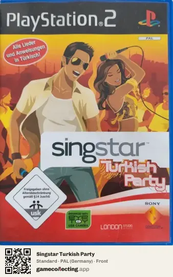 Singstar Turkish Party PlayStation 2, Germany box front