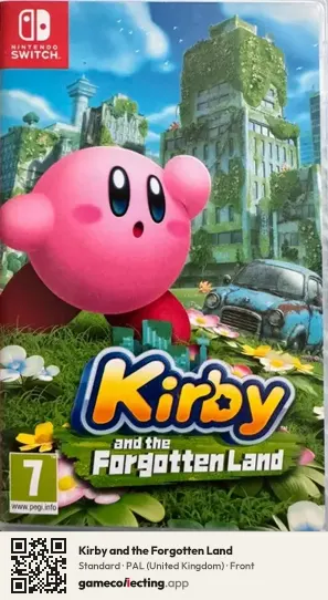 Kirby and the Forgotten Land Nintendo Switch, United Kingdom box front