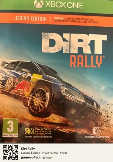 Dirt Rally Xbox One, France box front