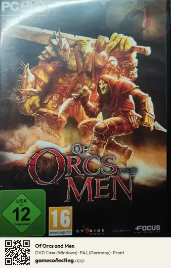 Of Orcs and Men Computer, Germany box front