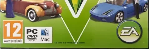 The Sims 3: Fast Lane Stuff, the USK square on its front