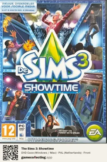 The Sims 3: Showtime Computer, Netherlands box front