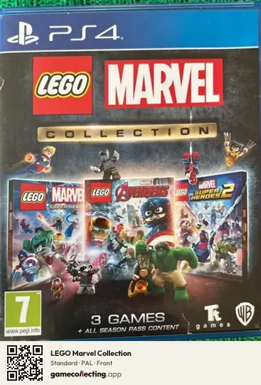 LEGO Marvel Collection PlayStation 4, PAL box front