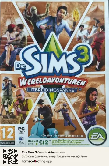 The Sims 3: World Adventures Computer, Netherlands box front