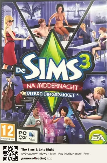 The Sims 3: Late Night Computer, Netherlands box front