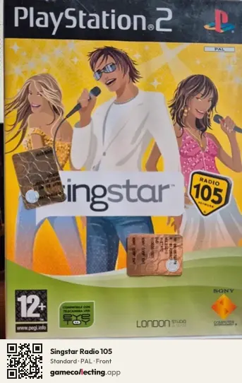 Singstar Radio 105 PlayStation 2, PAL box front