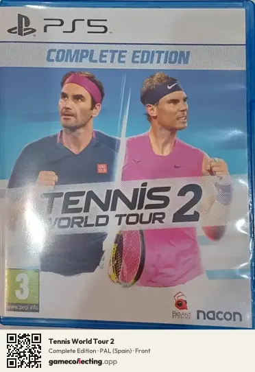 Tennis World Tour 2 PlayStation 5, Spain box front